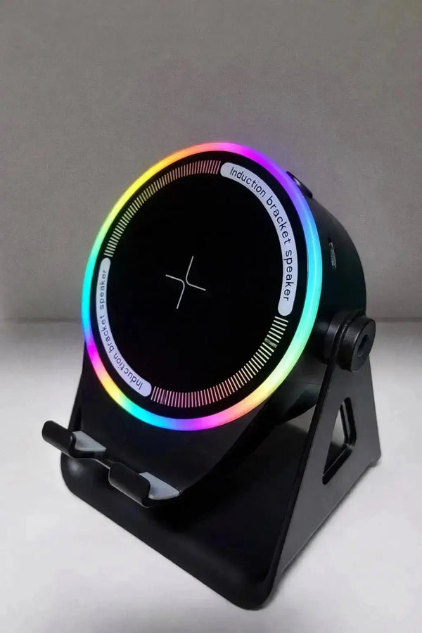 Enceinte à Induction LED RGB – Son Puissant Sans Bluetooth